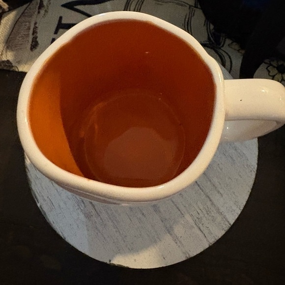 Rae Dunn Pumpkin Everything Mug - White and Orange - Picture 3 of 4